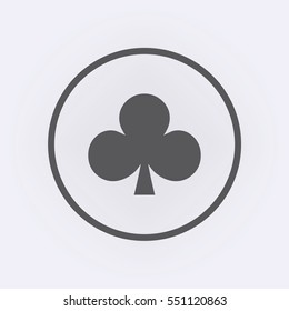 Playing card suit icon . Vector illustration