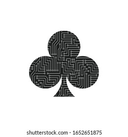 Playing card suit symbol - Clubs