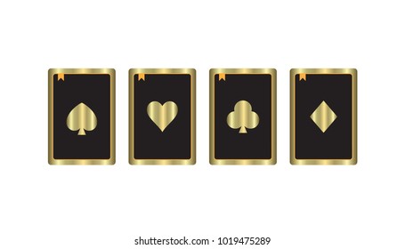 
Playing card suits. playing cards logo, suit of playing cards icon