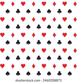 playing card suits signs  pattern background