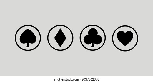 playing card symbol design vector 