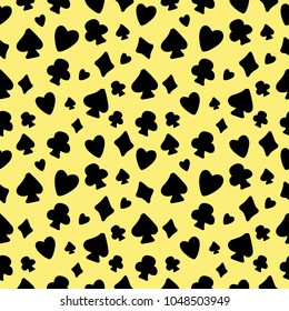 playing card symbol seamless background. eps10.