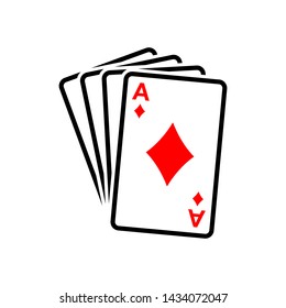 Playing Card  symbol vector icon illustration