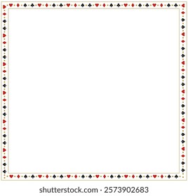 Playing Card Symbols Frame Border