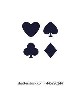 Playing Card Symbols Icon Stock Vector (Royalty Free) 445920244 ...