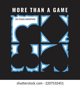 playing card symbols illustration . T shirt graphics. Print. vector.