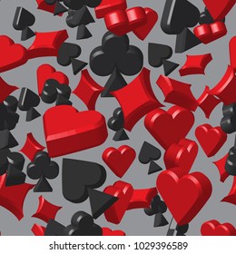 Playing card Symbols Seamless Pattern