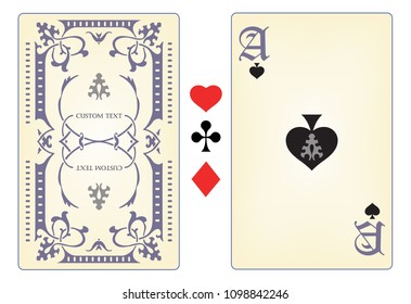 Playing card template.