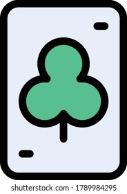 icono de juego de vectores de tarjetas de color plano 