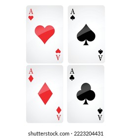 playing card vector illustration concept design eps graphics