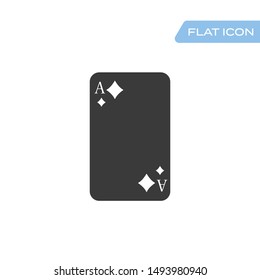  Playing card. Vector illustration symbol isolated on white background