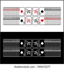 Playing  card vector isolated. playing card illustration