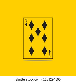 Playing Card Vector Template illustration logo and symbol vector