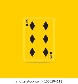 Playing Card Vector Template illustration logo and symbol vector