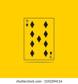 Playing Card Vector Template illustration logo and symbol vector