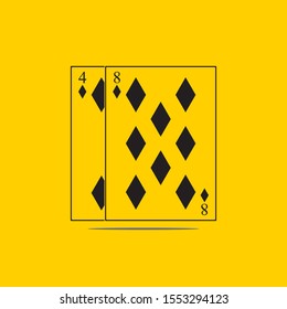 Playing Card Vector Template illustration logo and symbol vector