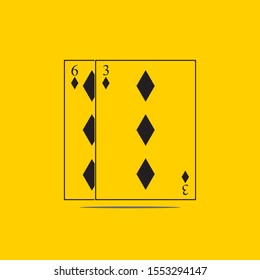 Playing Card Vector Template illustration logo and symbol vector