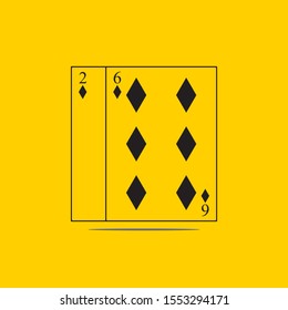 Playing Card Vector Template illustration logo and symbol vector