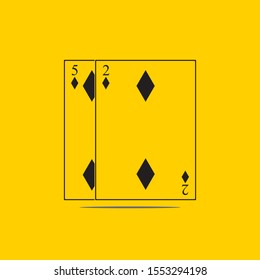 Playing Card Vector Template illustration logo and symbol vector