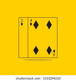 Playing Card Vector Template illustration logo and symbol vector