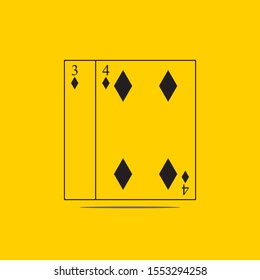 Playing Card Vector Template illustration logo and symbol vector