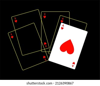 playing card vector, transparently depicted is an art that is suitable to be applied to t-shirt design