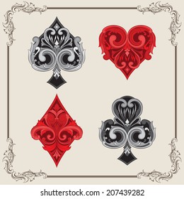 Playing Card Vintage Ornamental