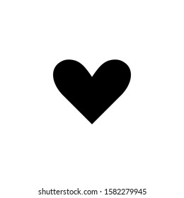 Playing Cards Ace of Hearts Icon in black color. Vector illustration