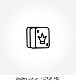 icono de línea de caracteres de juego. icono de línea aislada