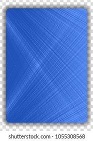 Playing Cards Back isolated on transparent background. Vector illustration.
