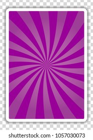 Playing Cards Back isolated on transparent background. Vector illustration.