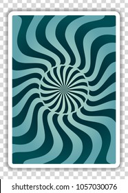 Playing Cards Back isolated on transparent background. Vector illustration.