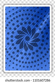 Playing Cards Back isolated on transparent background. Vector illustration.
