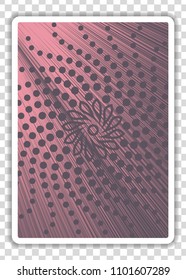 Playing Cards Back isolated on transparent background. Vector illustration.