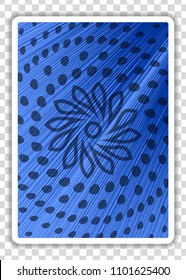 Playing Cards Back isolated on transparent background. Vector illustration.