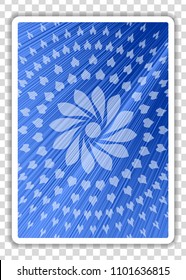 Playing Cards Back isolated on transparent background. Vector illustration.