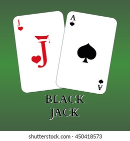 Playing cards. Blackjack