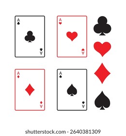 Playing cards, Playing card suits, Heart spades diamonds ace, clubs clipart, silhouette