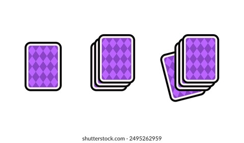 Playing cards. Casino game. Poker. Blackjack. Online card game. Logo template. Table games. Two playing cards. Gambling symbol. Two cards. Game art. Game design.