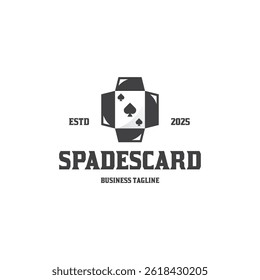 playing cards deck logo vector