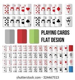 186 Flat design full deck cards Images, Stock Photos & Vectors ...