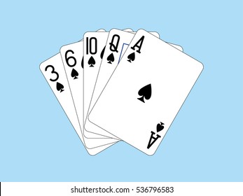 Playing Cards - Flush of Spades