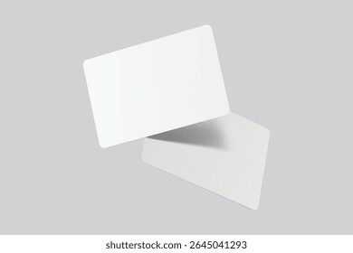 Jogando cartas voando maquete. Cartões em branco baralho de mão de poker, jogo de sucesso, aposta, anúncios de casino, negócio de jogo, cartão de jogo ou cartões de nota, cartão de saudação, convite, cartão de crédito, cartão de visita
