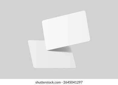 Playing cards flying mockup. Blank cards deck of poker hand, successful game, bet, casino ads, gambling business, game card or note cards, greeting card, invitation, credit card, business card