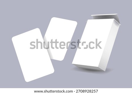 playing cards flying mockup for showcasing your design to clients