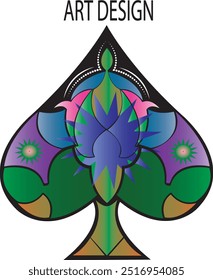 playing cards fulcolor, cards art,art leaf image illustration,Tattoo art
