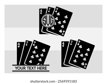 Playing Cards, Full Deck Playing Cards, Aces, Poker Cards, Royal Flush, Playing Cards Silhouette, Hearts, Spades, card game, Clubs,  Diamonds, Poker, silhouette, vector, 