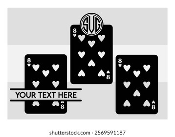 Playing Cards, Full Deck Playing Cards, Aces, Poker Cards, Royal Flush, Playing Cards Silhouette, Hearts, Spades, card game, Clubs,  Diamonds, Poker, silhouette, vector, 