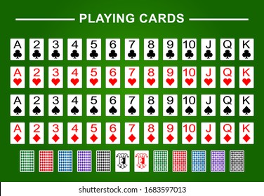 Playing cards full deck for poker