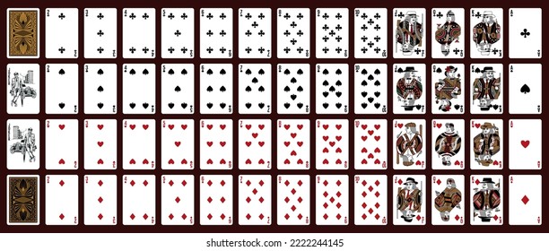 Spielkarten mit Gangsters - Mafia-Charakter - Poker-Set einzeln - Poker-Spielkarten, Volldeck - Neue Design-Spielkarten